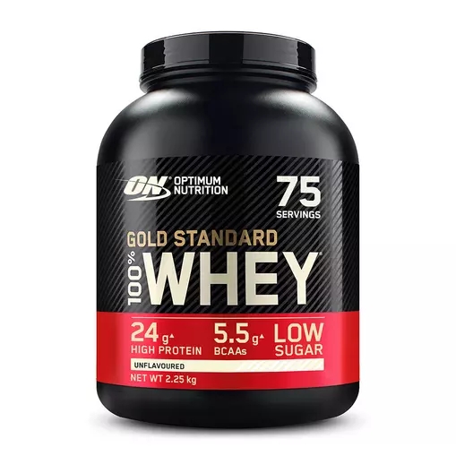 Optimum Nutrition Gold Standard 100% Whey Protein Powder Unflavoured 2.25 kg (75 Servings) Whey Protein Powder | 84257LWGA