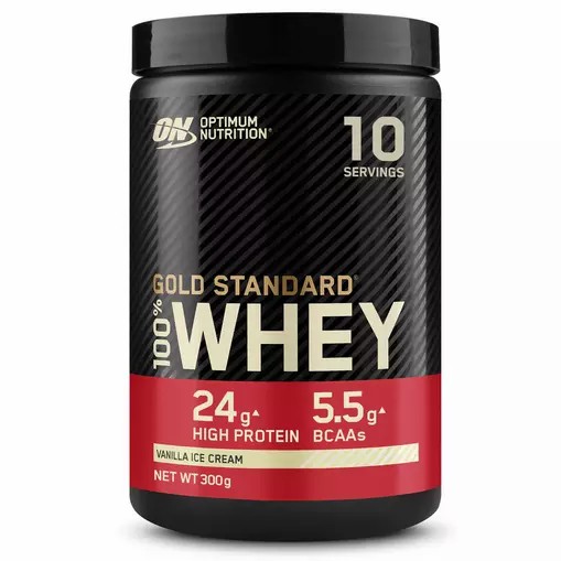 Optimum Nutrition Gold Standard 100% Whey Protein Powder Vanilla Ice Cream 300 grams (10 Servings) Whey Protein Powder | 64012SQKF