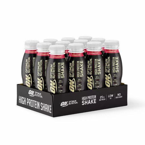 Optimum Nutrition High Protein Shake Elite Strawberry 3300 ml (12 pieces) Protein Shake | 07698JDOC