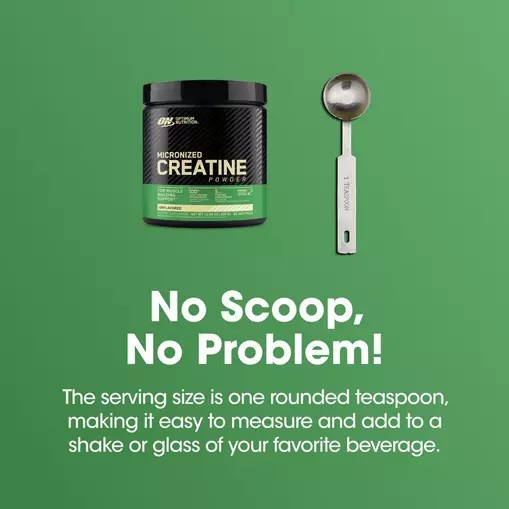 Optimum Nutrition Micronized Creatine Powder Unflavored 0.66 lb (60 Servings) Creatine Powder | 20795DMUT