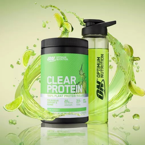 Optimum Nutrition ON Clear Protein 100% Plant Protein Isolate Lime Sorbet 280 grams (10 Servings) Plant Protein | 57826THFP