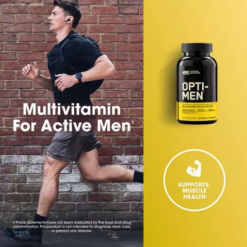 Optimum Nutrition OPTI-MEN® Multivitamin Tablets 240 Tablets (80 Servings) Opti Men Multivitamin | 69538VZFT