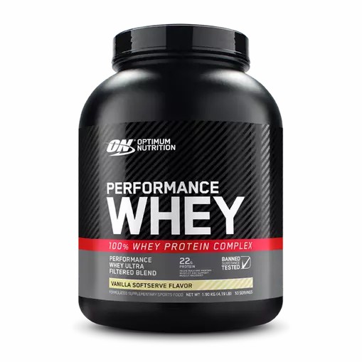 Optimum Nutrition Performance Whey Vanilla 1.95kg Whey Protein Powder | 62473DZSN