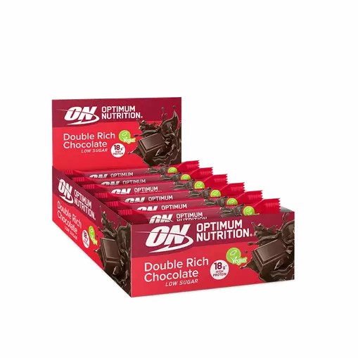 Optimum Nutrition Plant Protein Bar Double Rich Chocolate 720 grams (12 Bars) Protein Bar | 15638PVIB