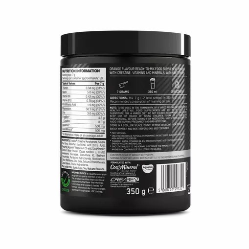 Optimum Nutrition Platinum Creatine Plus Orange 350 grams (50 Servings) Creatine Powder | 16354AIYK