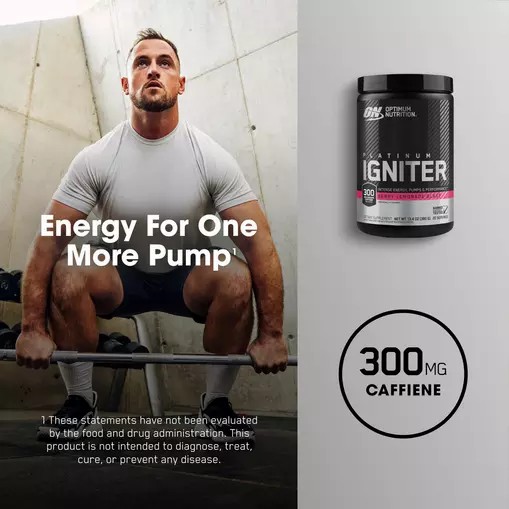 Optimum Nutrition Platinum Igniter Berry Lemonade Blast 0.84 lb (20 Servings) Protein Powder | 82031JQRM