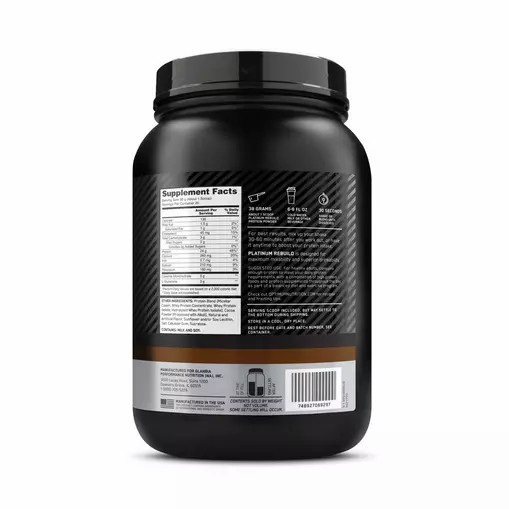 Optimum Nutrition Platinum Rebuild Dark Chocolate 1.67 lb (20 Servings) Protein Powder | 42078SXZL