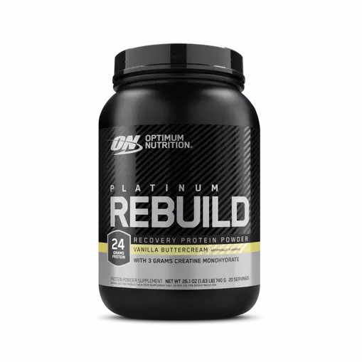 Optimum Nutrition Platinum Rebuild Vanilla Buttercream 1.63 lb (20 Servings) Protein Powder | 02147WPSG