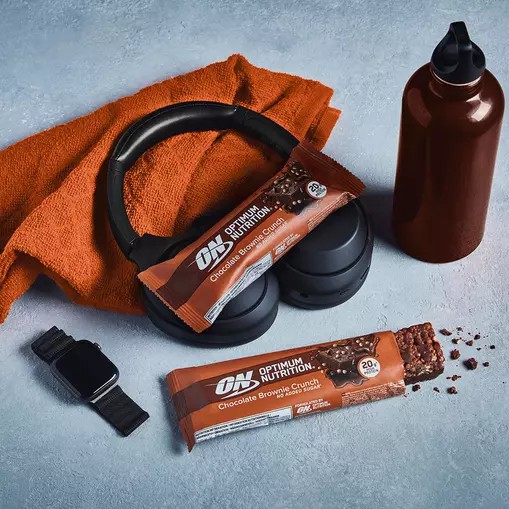 Optimum Nutrition Protein Bar Chocolate Brownie Crunch 650 grams (10 Bars) Protein Bar | 41705OFNP