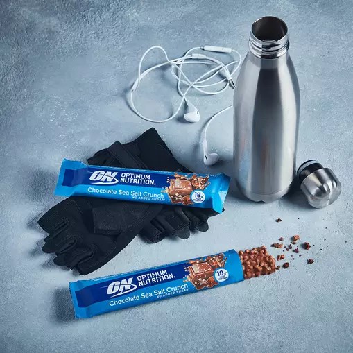 Optimum Nutrition Protein Bar Chocolate Sea Salt Crunch 55 grams (1 bars) Protein Bar | 17056HEMS