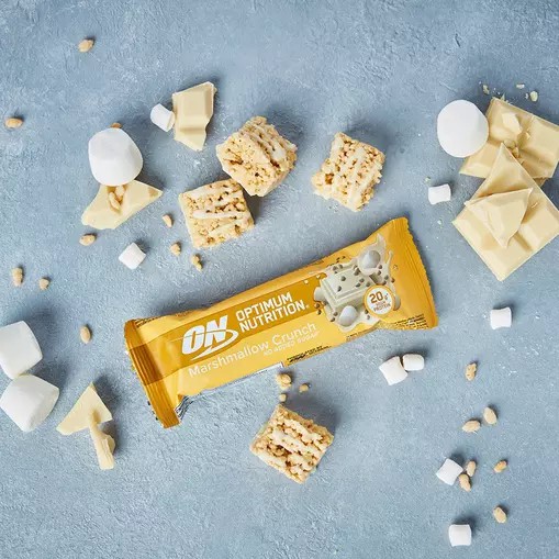 Optimum Nutrition Protein Bar Marshmallow Crunch 650 grams (10 Bars) Protein Bar | 42607WIVD