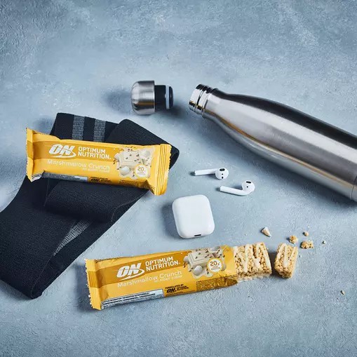 Optimum Nutrition Protein Bar Marshmallow Crunch 650 grams (10 Bars) Protein Bar | 42607WIVD