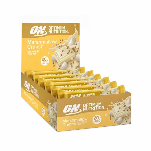 Optimum Nutrition Protein Bar Marshmallow Crunch 650 grams (10 Bars) Protein Bar | 42607WIVD