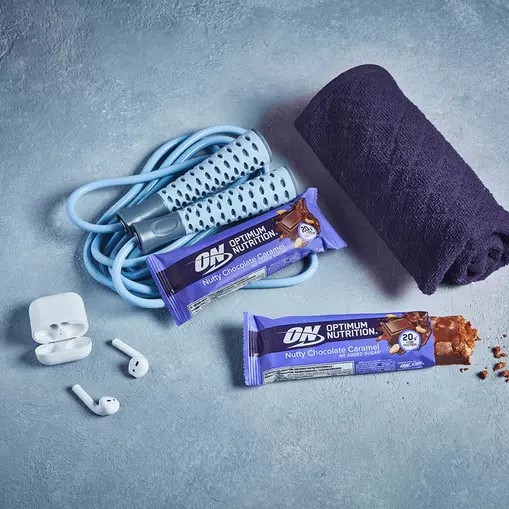 Optimum Nutrition Protein Bar Nutty Chocolate Caramel 70 grams (1 Bars) Protein Bar | 52614WUTY