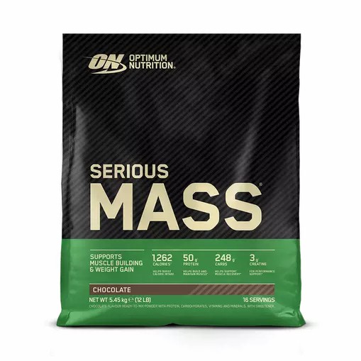 Optimum Nutrition Serious Mass Chocolate 5.45 kg (16 Servings) Serious Mass | 90421YGER