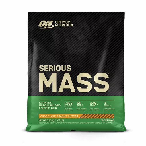 Optimum Nutrition Serious Mass Gainer Chocolate Peanut Butter 5.45 kg (16 Servings) Serious Mass | 50986PGJO